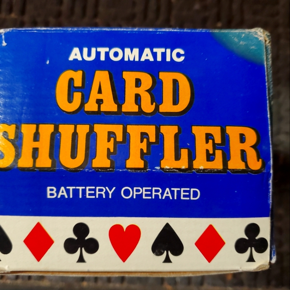 Automatic card shuffler, vintage